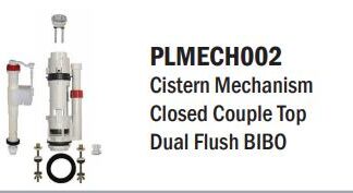 PLMECH002 #1. Cistern Mechanism Closed Couple Top Dual Flush (FP16DF)