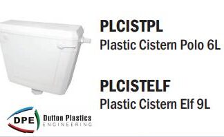 PLCISTPL #1. Cistern White Plastic Polo 6L